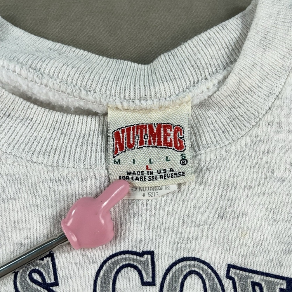 Vintage Dallas Cowboys Sweatshirt Mens Large Nutmeg NFL Football Crewneck 1994 - Picture 4 of 13